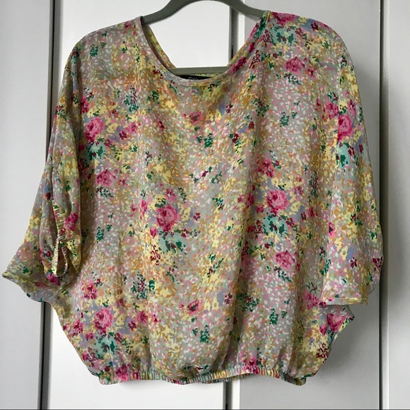Forever 21 Tops - Floral Shirred Waist Top